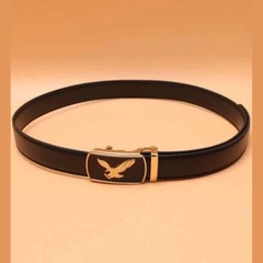 Men&rsquo;s Eagle Ratchet Belt Automatic Buckle Ajustable Dress Casual Belt Black
