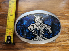 End of the Trail Belt Buckle