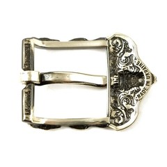 German silver belt buckle American Buffalo Skull, pin type, Bison skull buckle