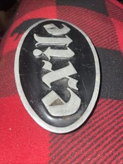 2005 EXILE CYCLES Black Metal Belt Buckle And Bottle Opener 4”