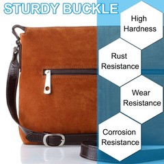 12Pcs 0.7&Prime; Single Prong Metal Roller Pin Belt Buckles Black/Silver/Light Gold