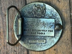 Vintage Mac Tools Round Stars Limited Edition Metal Belt Buckle