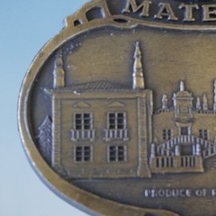 Vtg Mateus Rose Wine Brass Belt Buckle 1970s RJ Roberts Portugal Dark Academi