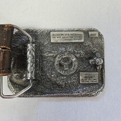 VTG 1983 Siskiyou Belt Buckle Let The Glory Of The Lord Endure Forever Paradise