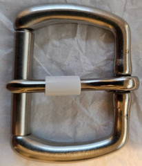 Solid Brass Belt Buckle – 1.25&Prime;- Nickel Matte Finish