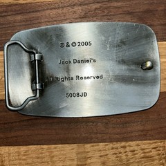 Jack Daniel&rsquo;s Old No. 7 Brand Belt Buckle Western Cowboy Silver Pewter 4&Prime;
