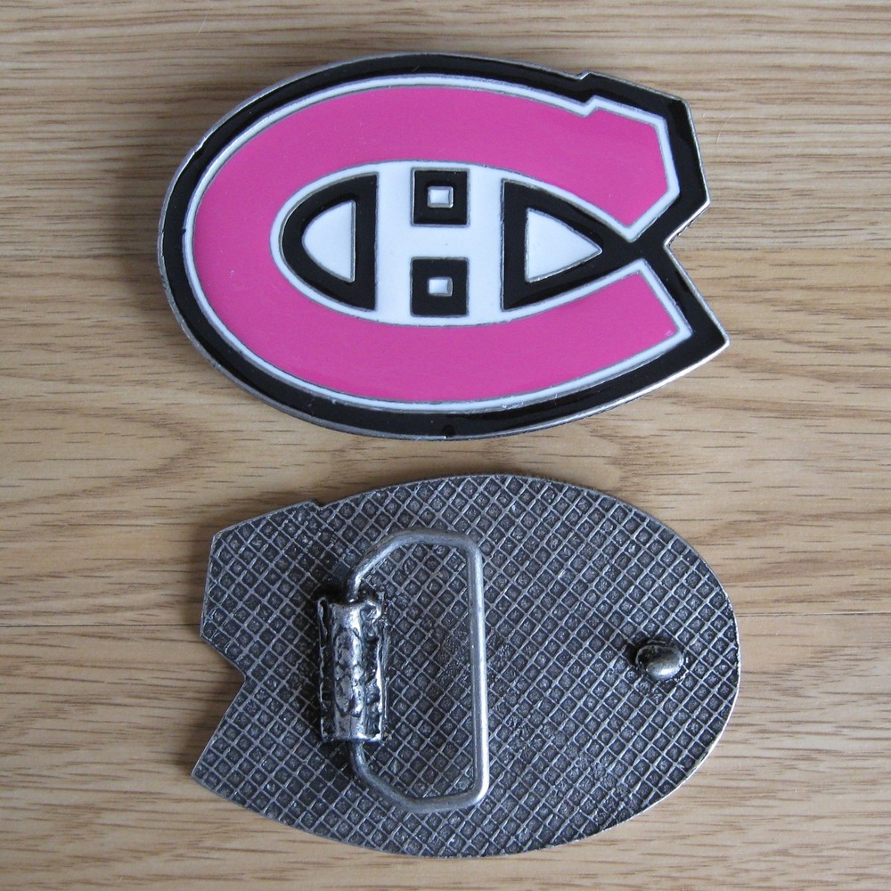 Canadiens Montreal hockey Pink woman belt buckle (choice colors)