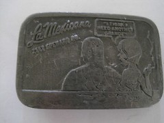 La Mexicana Belt Buckle Pewter Tone