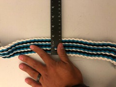 New Nylon braided Men Women Belt White Black Blue 48in Handmade No Buckle