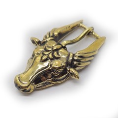 Ox Head Brass Belt Buckle