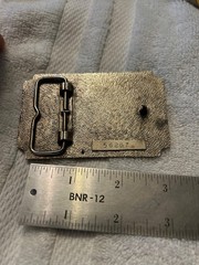 Vintage Belt Buckle Sun and Eagle