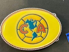 Ca Soccer Club América Football Flashing Led Lights! Belt Buckle Fresh Battery!