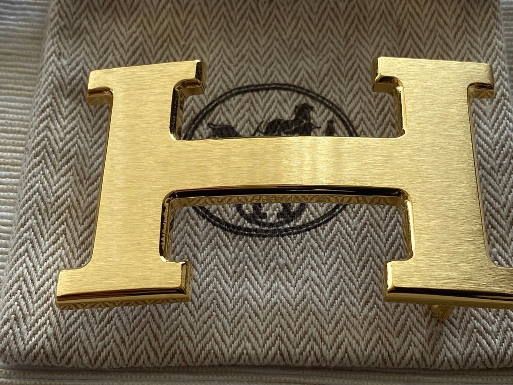 38mm H Belt Buckle Gold Brushed