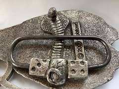 Unique Brain Grenade Belt Buckle By Mobtown Silver Tone Cobra Dice