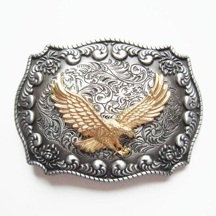 Flying Eagle Rodeo Western Cowboy Metal Belt Buckle