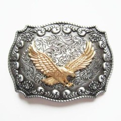 Flying Eagle Rodeo Western Cowboy Metal Belt Buckle