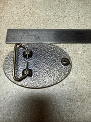 Vintage Keep on Truckin Trucking Big Rig Truck Belt Buckle Oil