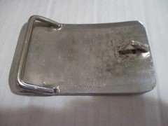 Silver tone Belt Buckle Fighting Gamecocks? Birds, Unused, Unmarked Estate Sale
