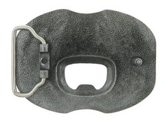 Always Open 24/7 Bottle Opener Western Metal Novelty Belt Buckle
