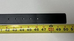 Patriotic Buckle & Black Bonded Leather Belt Sz 44 God Bless America Eagle Flag