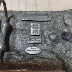 Harley-Davidson Belt Buckle, Vntage Engine Frame Wing Motifs G-88 Harmony 1989