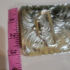 Rooster Western Belt Buckle Rose Tone And Silver Rare Piece With Details Cowboy