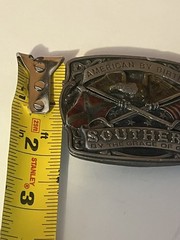 Mens belt Buckle bergamot Works 1986 Cowboy Western Southern By Grace Of God US