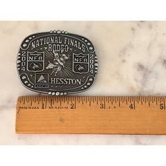 Hesston 2004 National Finals Rodeo Belt Buckle Wrangler NFR Montana Silversmiths