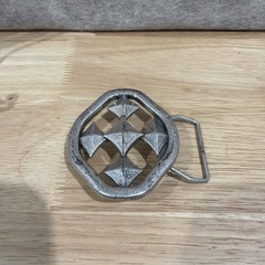 Vintage Y2K Silver Gothic Cross Belt Buckle 3&Prime; Goth Grunge Biker Unisex
