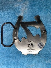 NOS LUCKY 7 HORSESHOE BELT BUCKLE NEW FITS 1 1/2&Prime; BELT