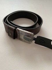 Nixon Americana Dark Brown Leather Belt Size XS