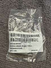 US Military Buckle Brass Black Type II NSN 8315-00-300-0327 NOS Sealed