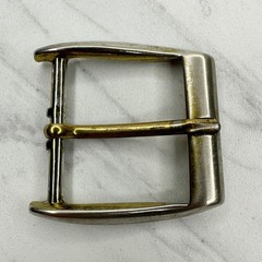 Vintage Silver Gold Tone Simple Rectangle Belt Buckle Fits 1.75&Prime; Belt