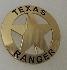 Texas Ranger Badge Belt Buckle (Seconds)