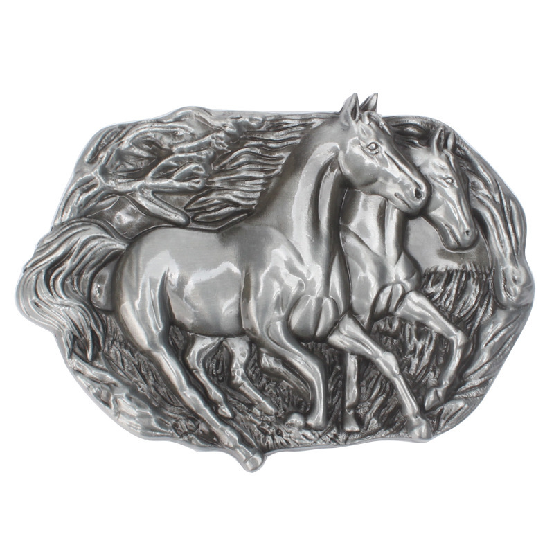 Horse Belt Buckle Western Cowboy Native American Motorcyclist (HRS-13)