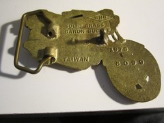 1978 MOTORCYCLE BELT BUCKLE SOLID BRASS HEAVY – GW-26