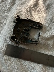 Vintage Belt Buckle with Alligator