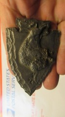 SISKIYOU Buckle Co 1988 Western Arrowhead Buffalo Pewter Belt Buckle Y80 USA