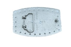 Men Women Western Fashion Belt Buckle Silver Metal Rodeo Horse Big Square Holes