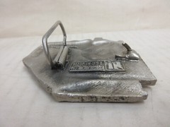 1970s InStyle Locomotive Train Belt Buckle White Metal Men&rsquo;s Fashion Accessory