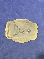 Vtg 1976 Lewis Buckles Spirit of 76 Liberty Bell USA Bicentennial Belt Buckle