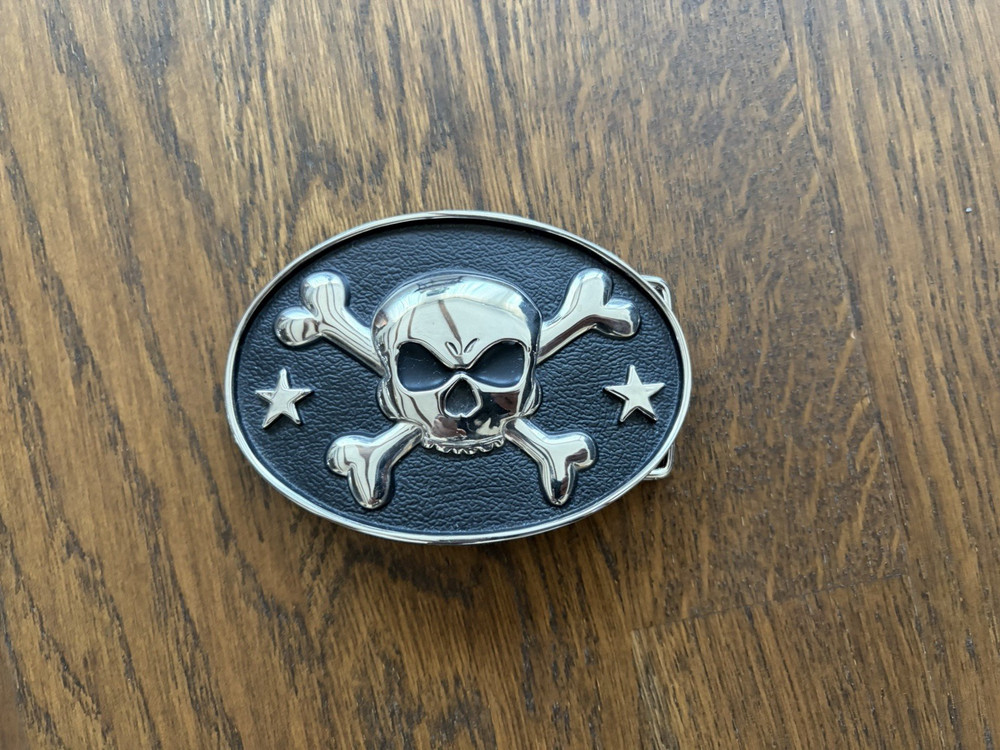 Famous Stars and Straps Belt Buckle Skull Bottle Opener
