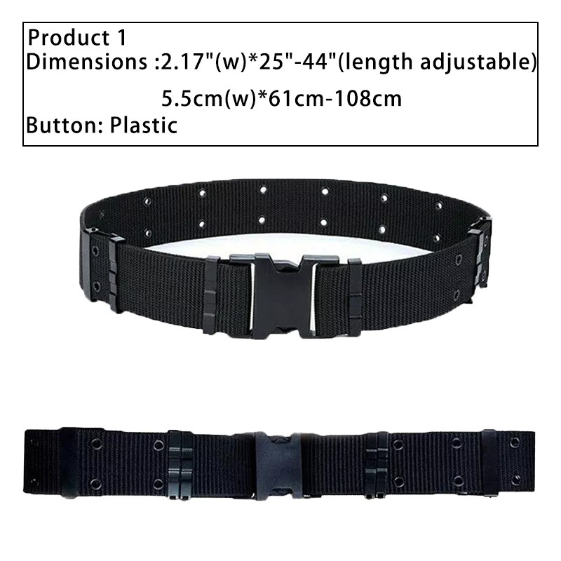 MEN Casual Military Tactical Army Adjustable Quick Release Belts Pants Waistband