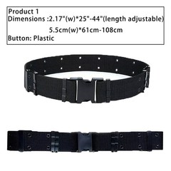 MEN Casual Military Tactical Army Adjustable Quick Release Belts Pants Waistband