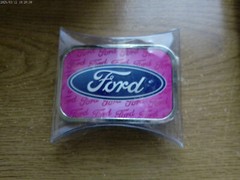 FORD OVAL GRILLE ENAMEL BELT BUCKLE OFFICIALLY LICENSED PRODUCT