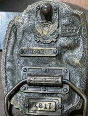 AMERICAN TRADITION HUNTING MADE IN USA BELT BUCKLE #1817 ENAMEL BRASS Free Ship