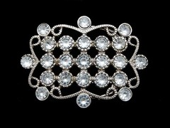 MI01121 REALLY NICE **ORNAMENT W/ CRYSTALS** FASHION BELT BUCKLE