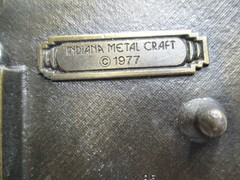 1977 I »LL GIVE UP MY GUN WHEN THEY PRY IT FROM Belt Buckle Indiana Metal Craft