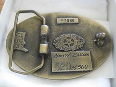 Belt Buckle Advertising Big R Construction Co. Limited Edition Numbered 1988