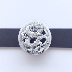 Men Belt Buckle Red Rhinestone Eye Classic Dragon Belt Buckle